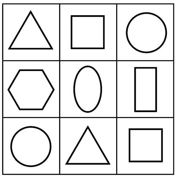 Forme Geometriche da colorare