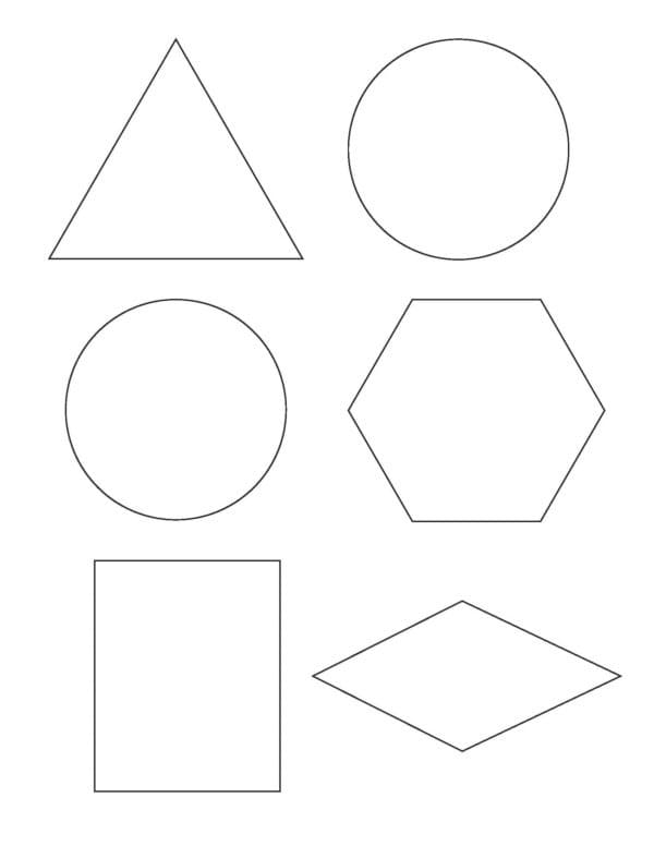 Disegno Forma Geometrica da colorare