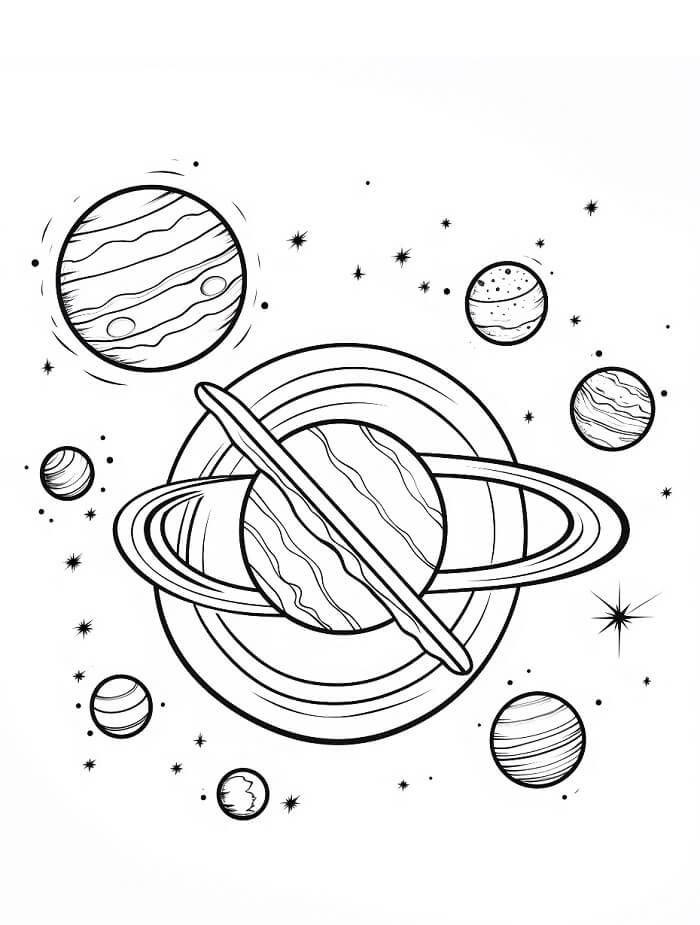 Disegno Pianeta Senza Spese da colorare