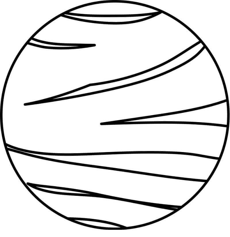 Disegno Pubblicabile Pianeta da colorare