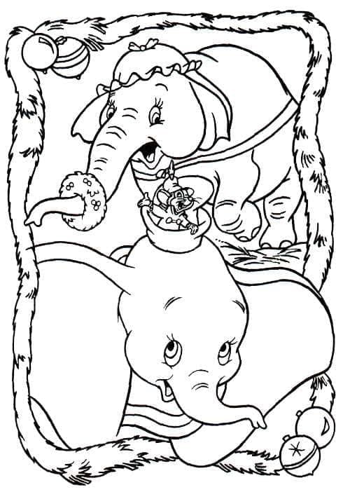 Disney Dumbo da colorare