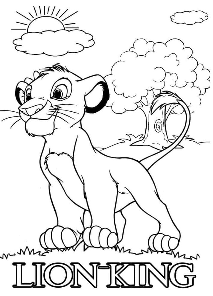Disney Il Re Leone da colorare