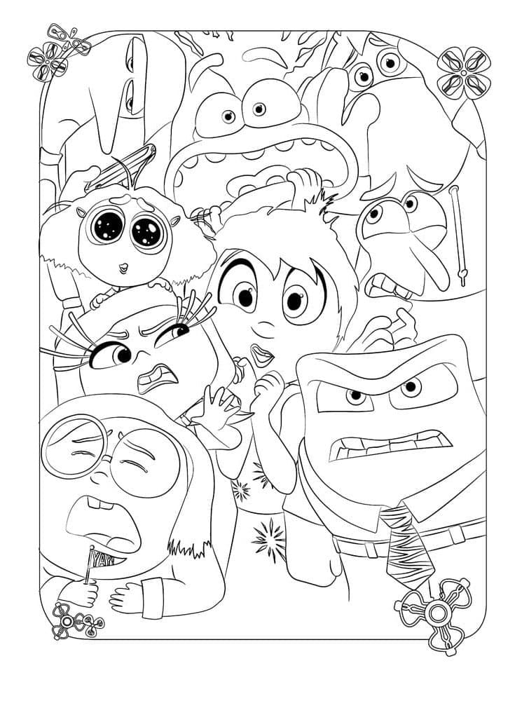 Disney Pixar Inside Out 2 da colorare