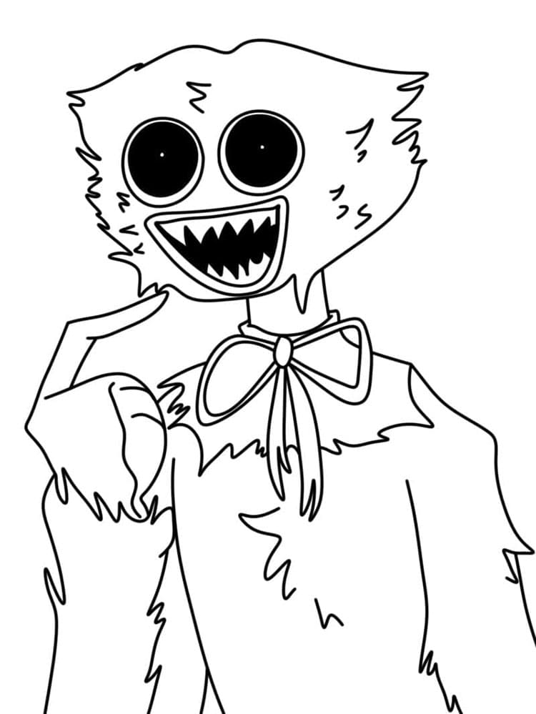 Divertente Huggy Wuggy da colorare