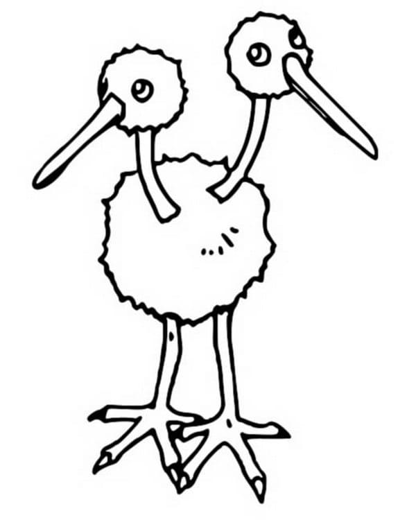 Doduo Pokemon da colorare