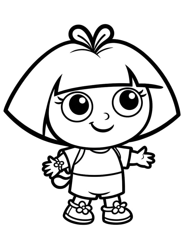 Dora Animata da colorare
