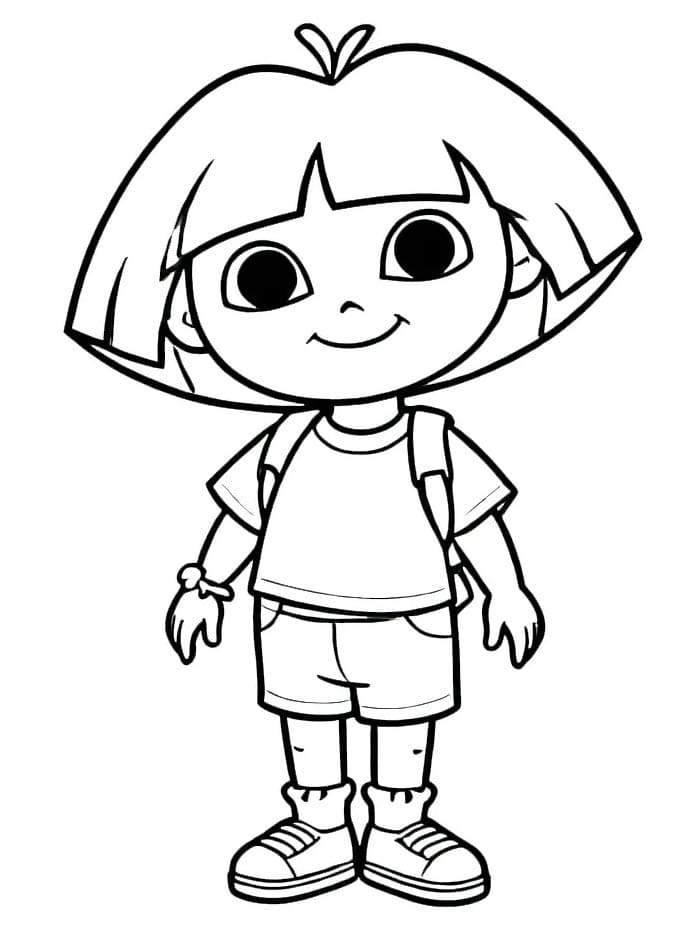 Dora l’esploratrice da colorare