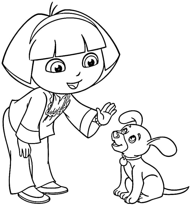 Dora Gratis Stampabili da colorare