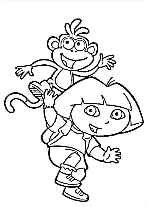 Dora Gratuiti da Stampare da colorare