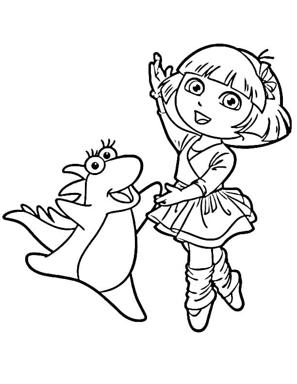 Dora Stampabili Gratuiti da colorare