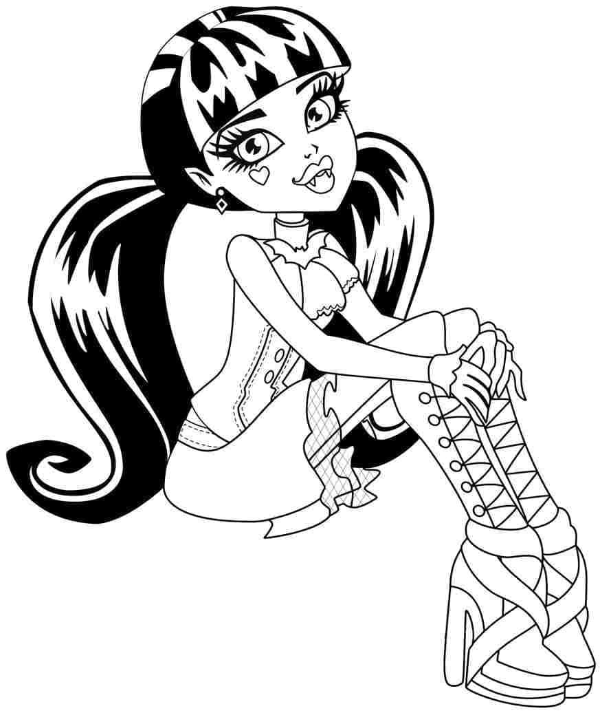 Draculaura di Monster High da colorare