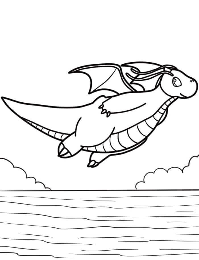 Drago Base da colorare