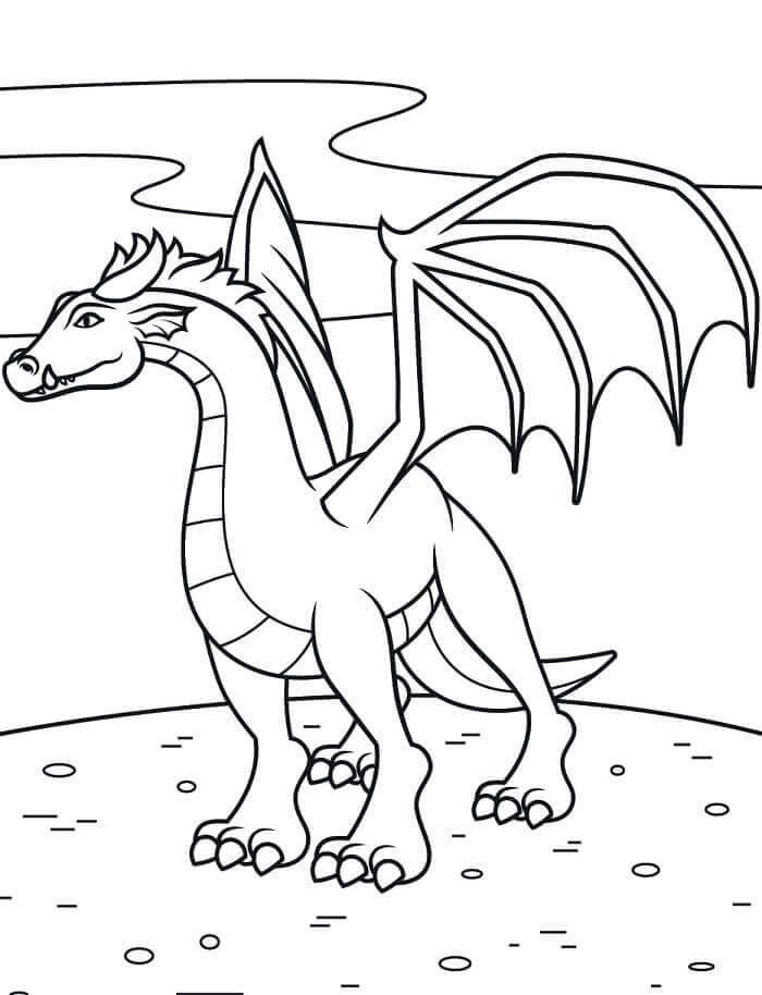 Drago Bello da colorare