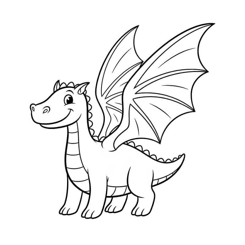 Drago Gratis Stampabile da colorare