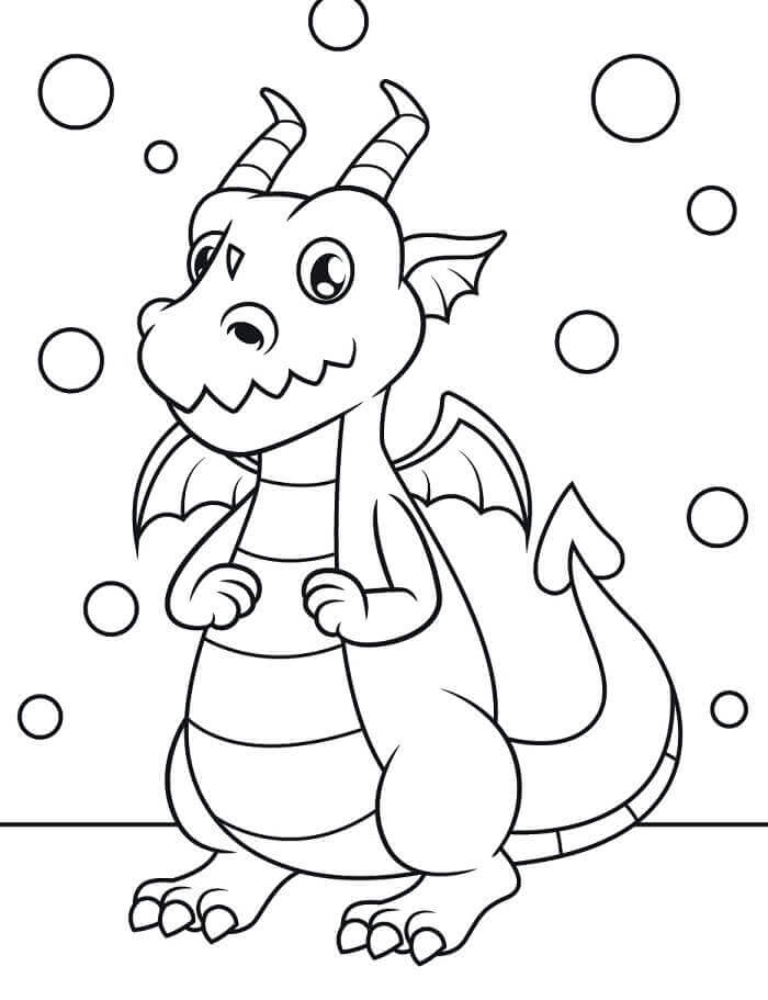 Drago Meraviglioso da colorare