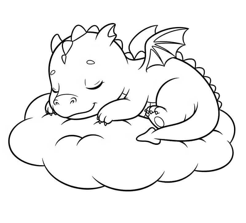 Drago a Costo Zero da colorare