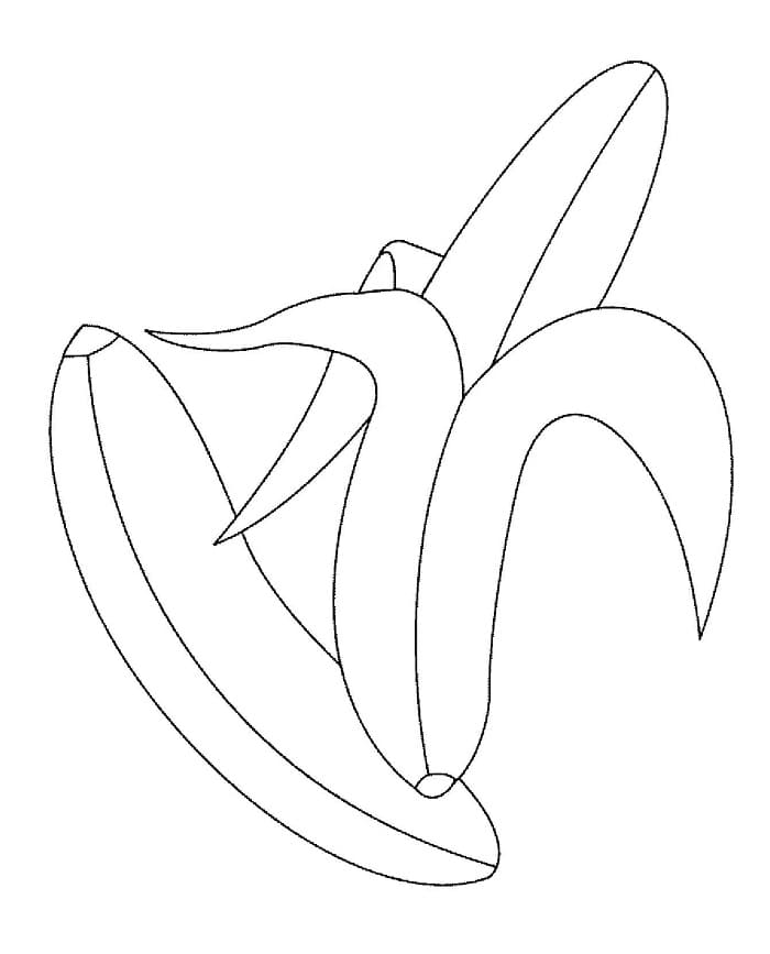 Due banane da colorare