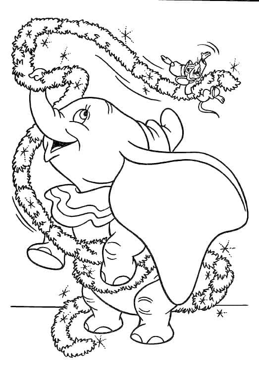 Dumbo 5 da colorare