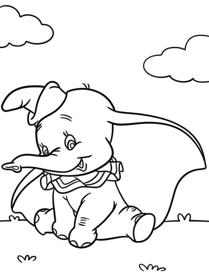 Dumbo Carini da colorare