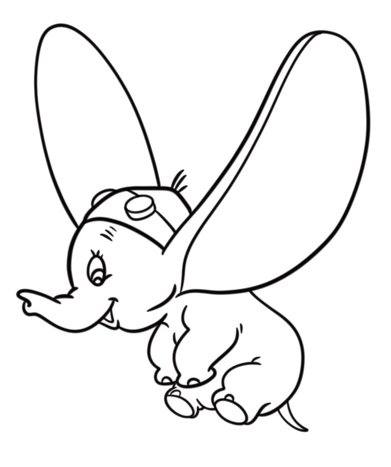 Dumbo Molto Carini da colorare