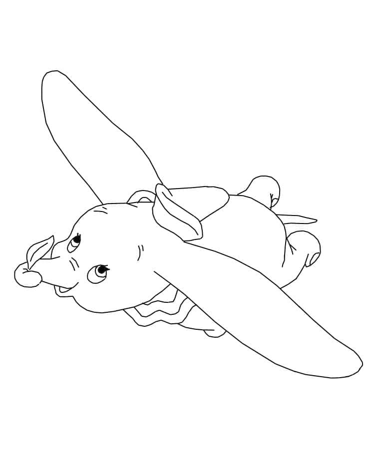 Dumbo Stampabili Gratuiti da colorare