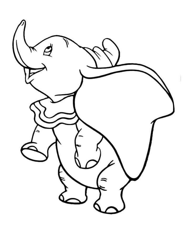 Dumbo a Costo Zero da colorare