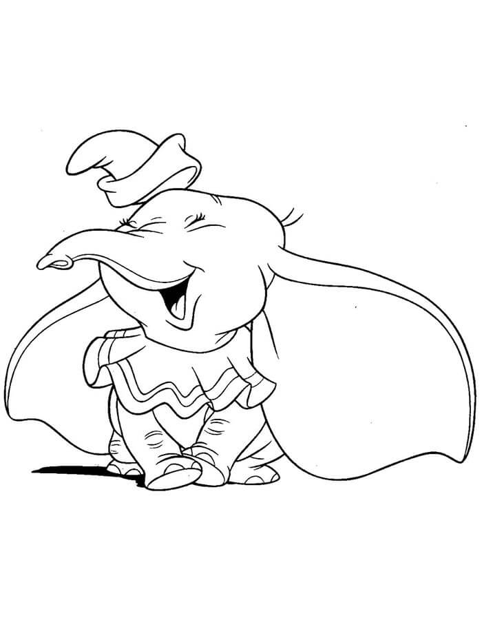 Dumbo per Bambini di 5 Anni da colorare
