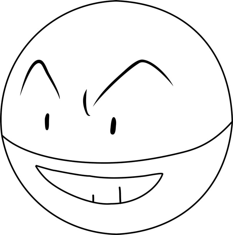 Electrode Pokemon da colorare