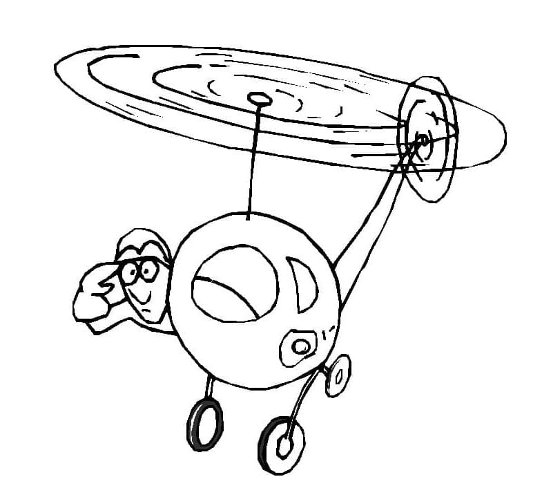 Elicottero Gratis da colorare