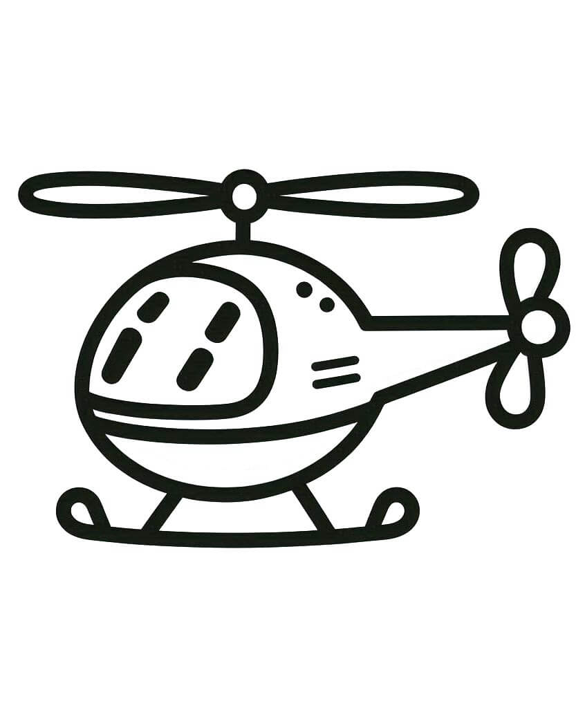 Elicottero Gratuito Stampabile da colorare