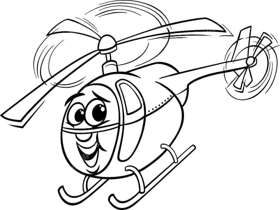 Elicottero Gratuito da Stampare da colorare