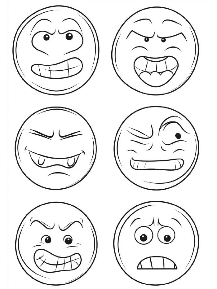 Emoji Gratuito per Bambini da colorare