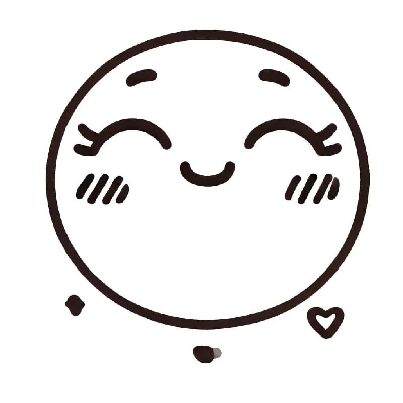 Emoji Stampabile Gratuito da colorare