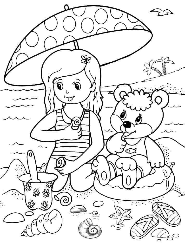 Estate (3) da colorare