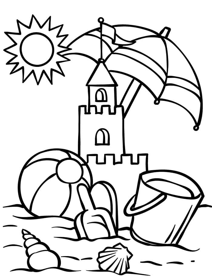 Estate Fantastica da colorare