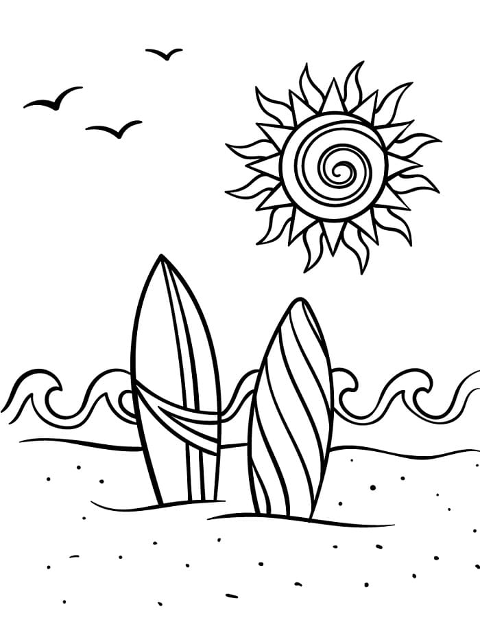 Estate Meravigliosa da colorare