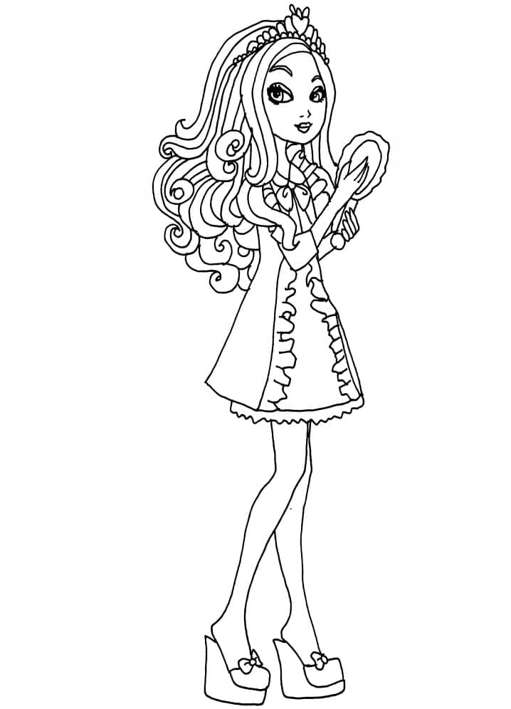 Ever After High Apple White da colorare