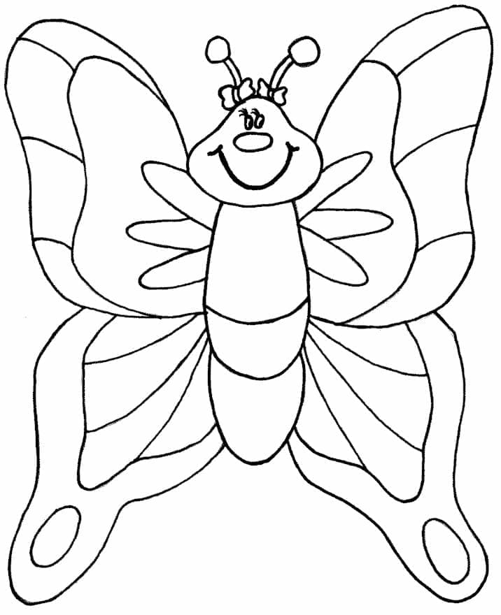 Farfalla a Cartoni da colorare