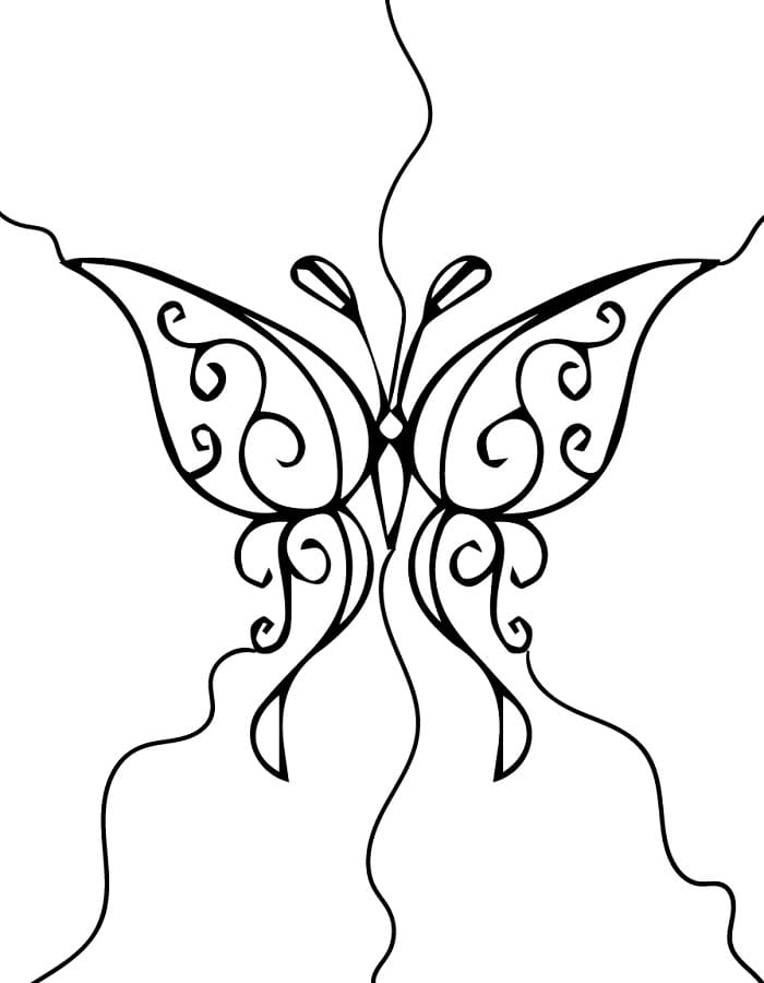 Farfalla da colorare