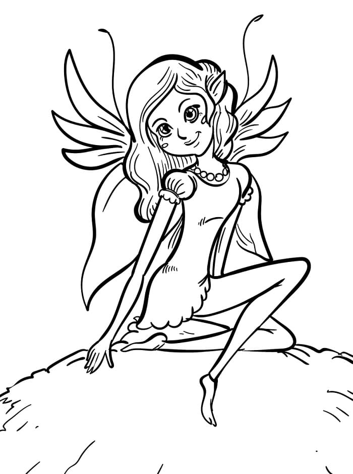 Fata Facile da colorare