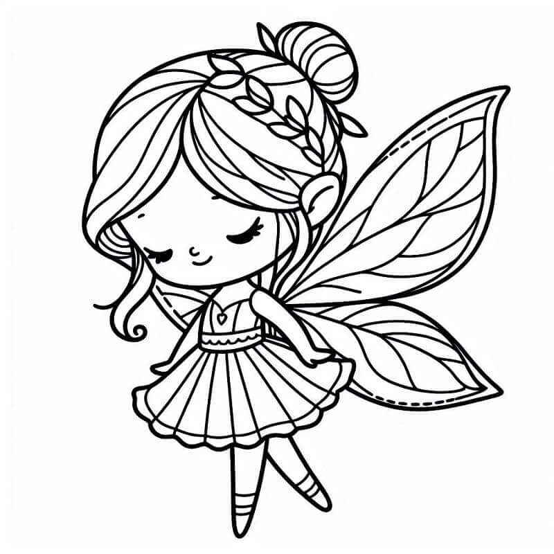 Fata Gratis per Bambini da colorare