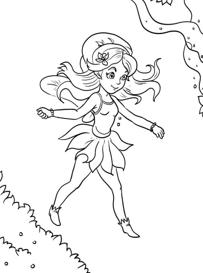 Fata Meraviglioso da colorare