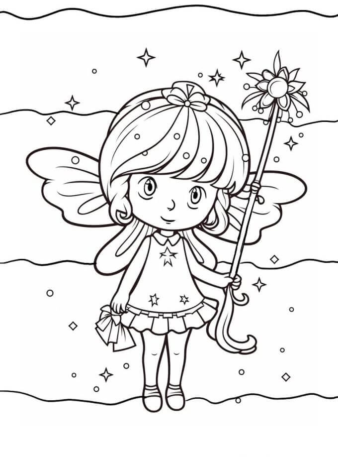 Fata Normale da colorare