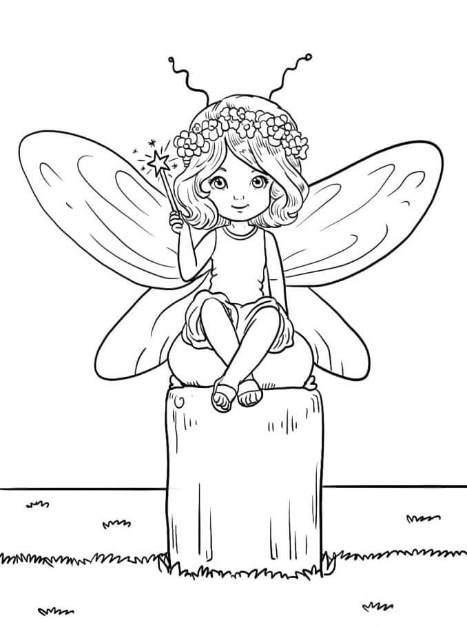 Fata a Costo Zero da colorare