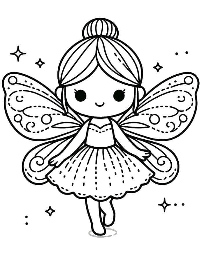 Fata da Stampare da colorare