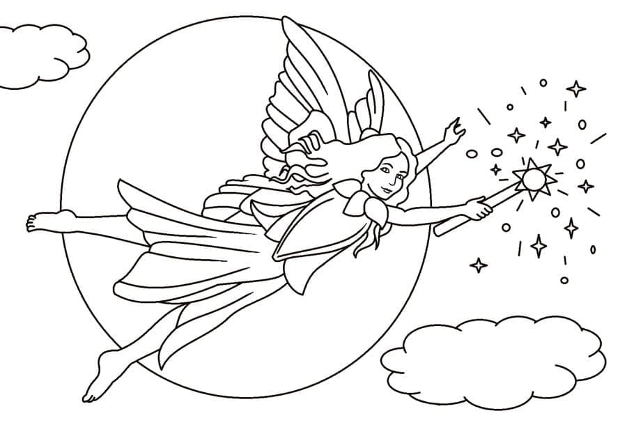Fata per Bambini di 2 Anni da colorare