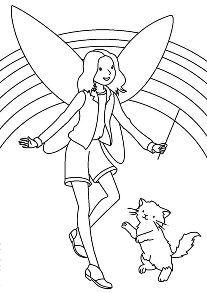 Fata per Bambini di 6 Anni da colorare