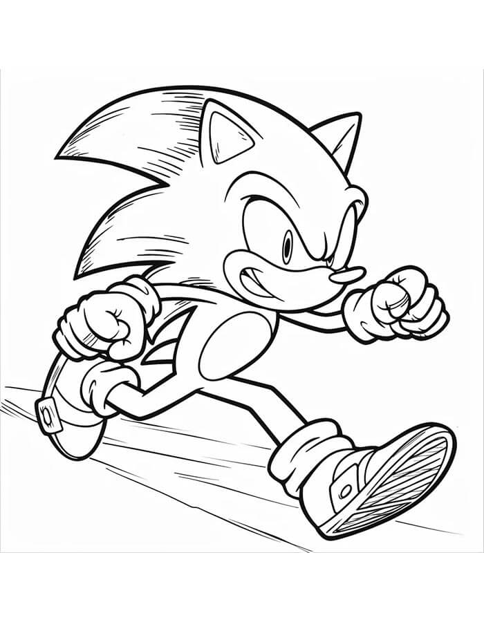 Felice Sonic da colorare