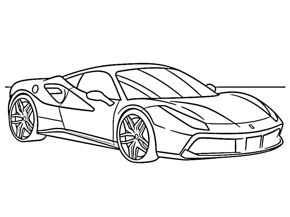 Ferrari Bella da colorare