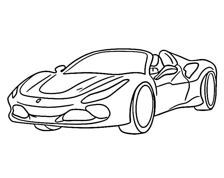 Ferrari Gratis da colorare
